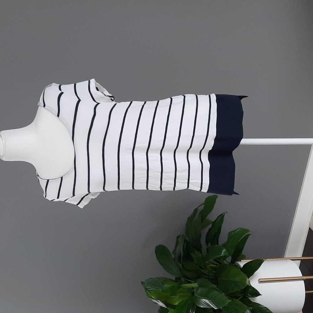 3 for $30. Maison Jules short sleeve striped shirt